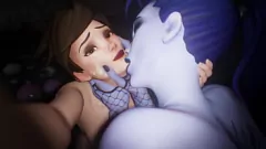 Play Widowmaker & Tracer: Intense 3D Hentai SFM Orgasm