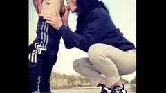 Redare Gabriella Lunas o duce pe drum: Hardcore Blow și DoggyStyle
