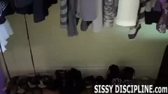 Reproduzir Guias peitudos femdom sissy na loja de lingerie - calcinha, fetiche por crossdressing e feminização