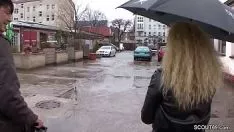 Redare Teensy auf der strasse angesprochen und fuer cut gefickt