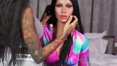 Reproduzir Boneca sexual indiana - wm 166cm c copo boneca sexual jiggle gravação de vídeo com manobra indiana e simulação de tatuagem